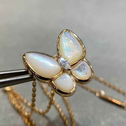 [⭐Corinne]BUTTERFLY MOP DIAMOND NECKLACE