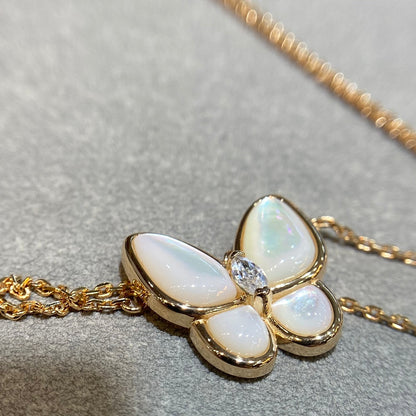[⭐Corinne]BUTTERFLY MOP DIAMOND NECKLACE
