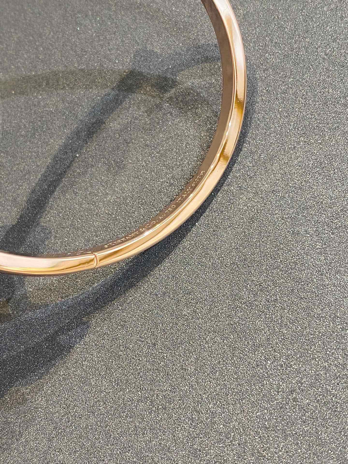 [Corinne]NARROW T1 HINGED BANGLE DIAMOND PINK GOLD