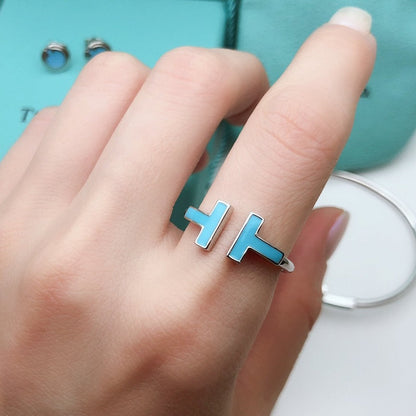 [Corinne]T SMALL TURQUOISE SILVER RING