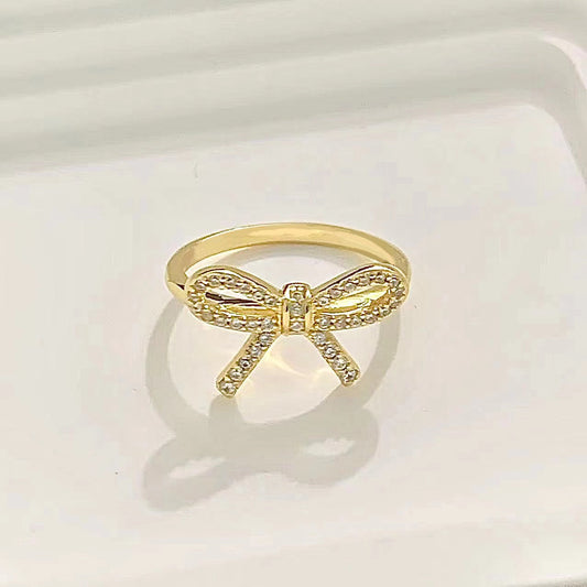 [Corinne]TWIST BOW RING