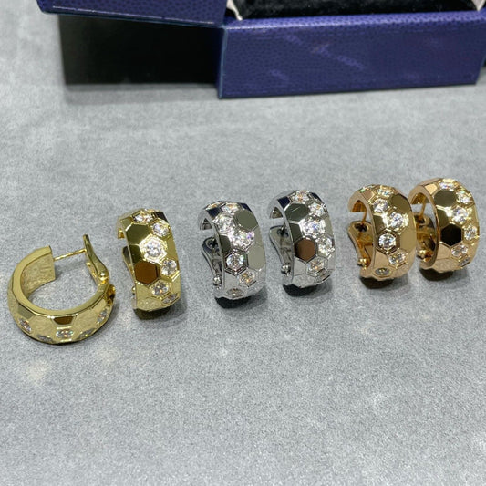 [⭐Corinne]BEE LOVE DIAMOND HOOP EARRINGS