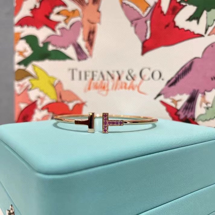 [Corinne]T PINK GOLD PINK DIAMOND BRACELET