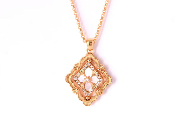 [⭐Corinne] B.C.L ENAMEL ROTATING SINGLE-DIAMOND NECKLACE（Various colors）