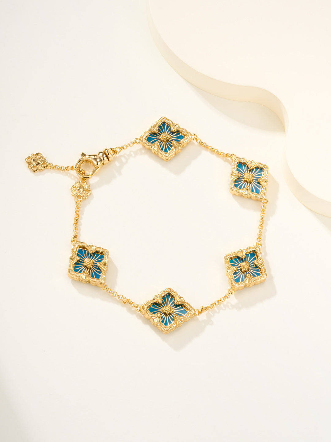 [⭐Corinne]B.C.L ENAMELED Five-Flower Bracelet（Various Colors)