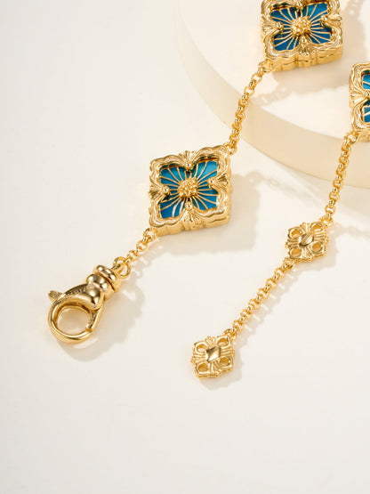 [⭐Corinne]B.C.L ENAMELED Five-Flower Bracelet（Various Colors)