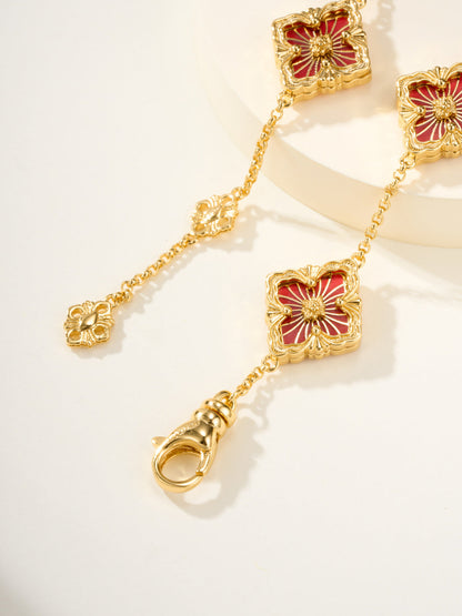 [⭐Corinne]B.C.L ENAMELED Five-Flower Bracelet（Various Colors)
