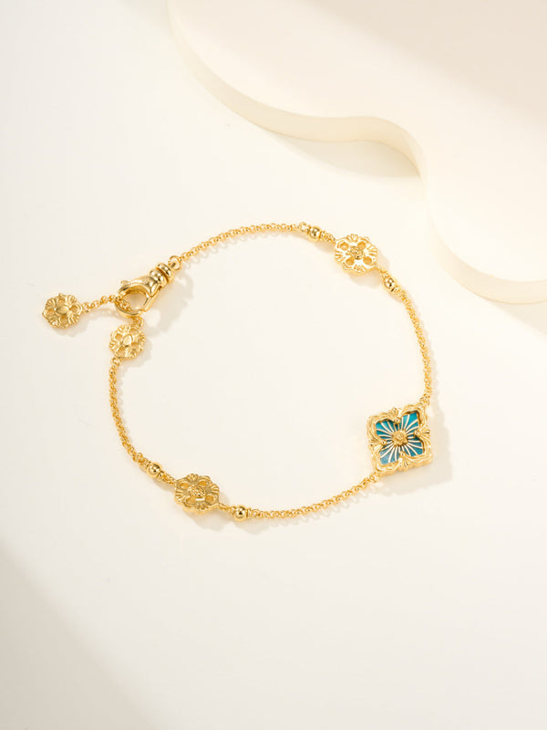 [⭐Corinne]B.C.L ENAMELED One-Flower Bracelet（Various Colors)