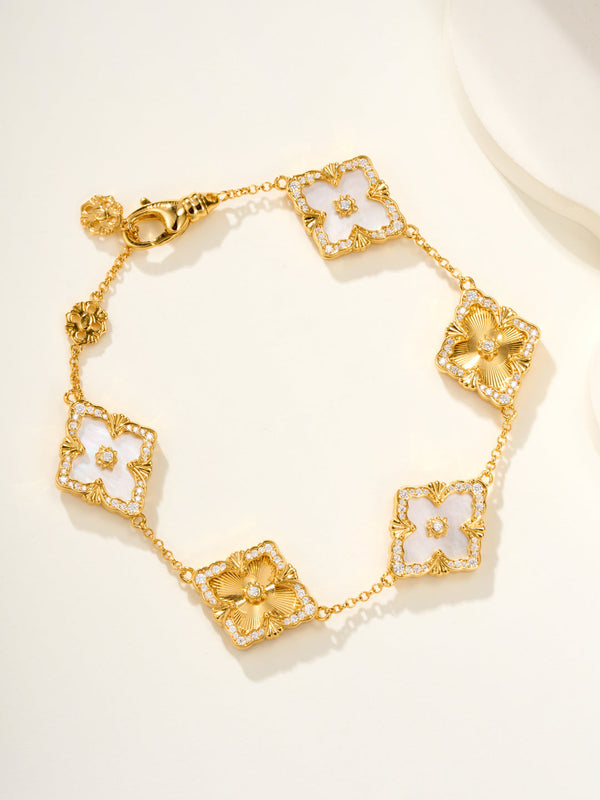 [⭐Corinne]B.C.L ENAMELED Five-Flower Bracelet（Various Colors) BIG SIZE