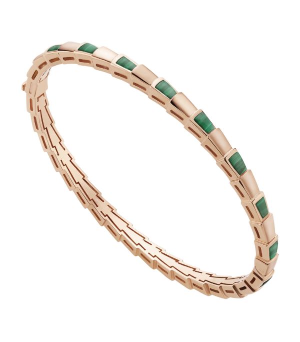 [⭐Corinne]SERPENTI BRACELET PINK GOLD MALACHITE