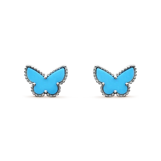 [⭐Corinne]BUTTERFLY TURQUOISE EARRINGS SILVER