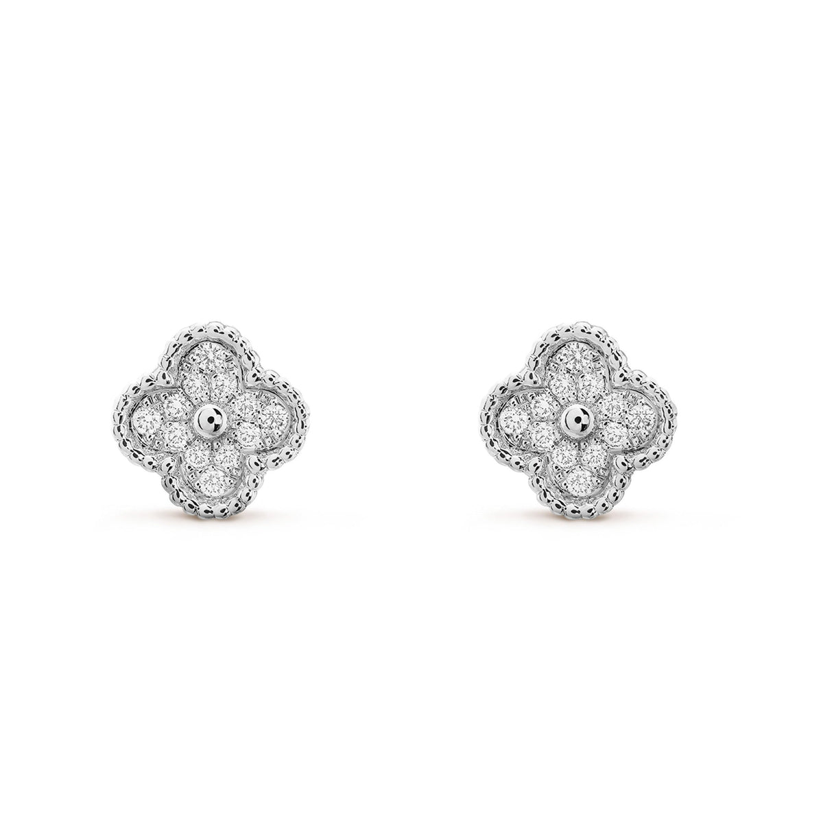 [⭐Corinne]CLOVER MINI DIAMOND STUD EARRINGS