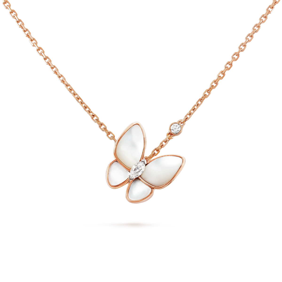 [⭐Corinne]BUTTERFLY MOP DIAMOND NECKLACE