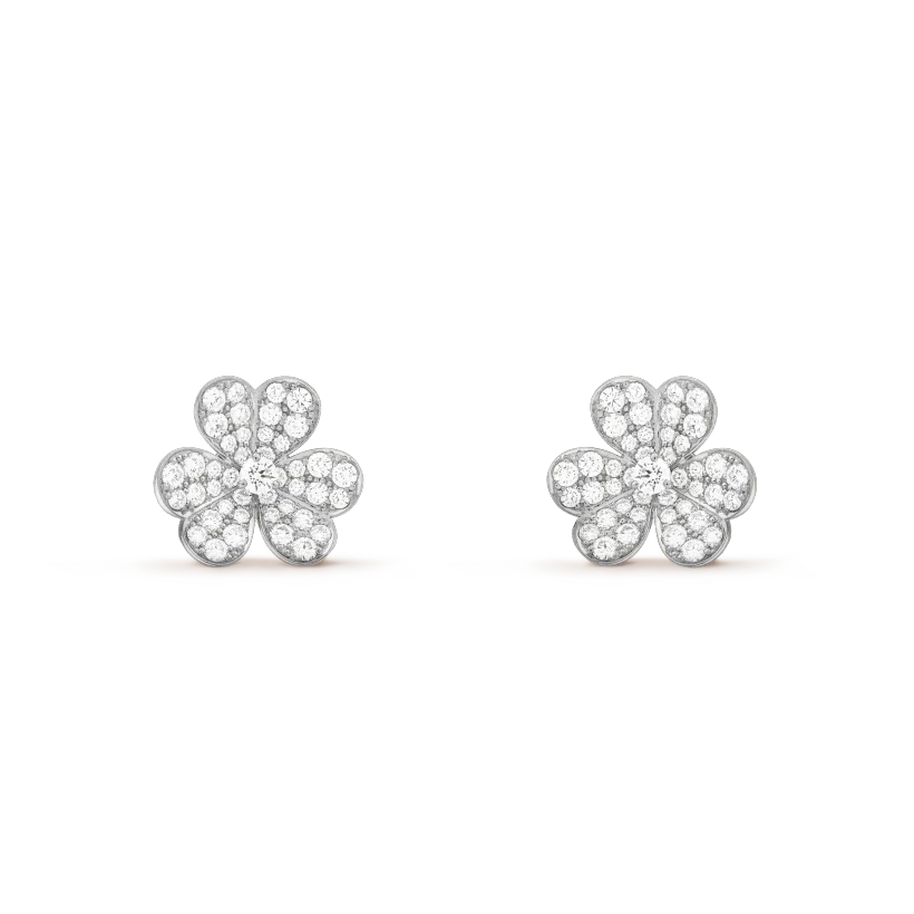 [⭐Corinne]CLOVER COMOS DIAMOND EARRINGS SILVER
