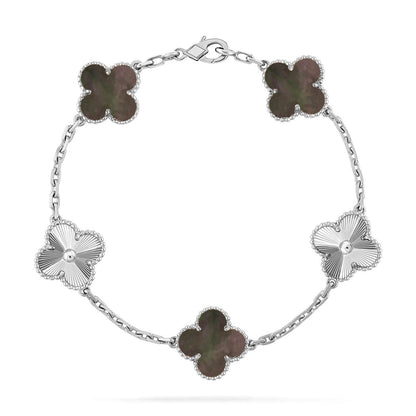 [⭐Corinne] CLOVER 5 MOTIF GRAY MOP BRACELET COLLECTION