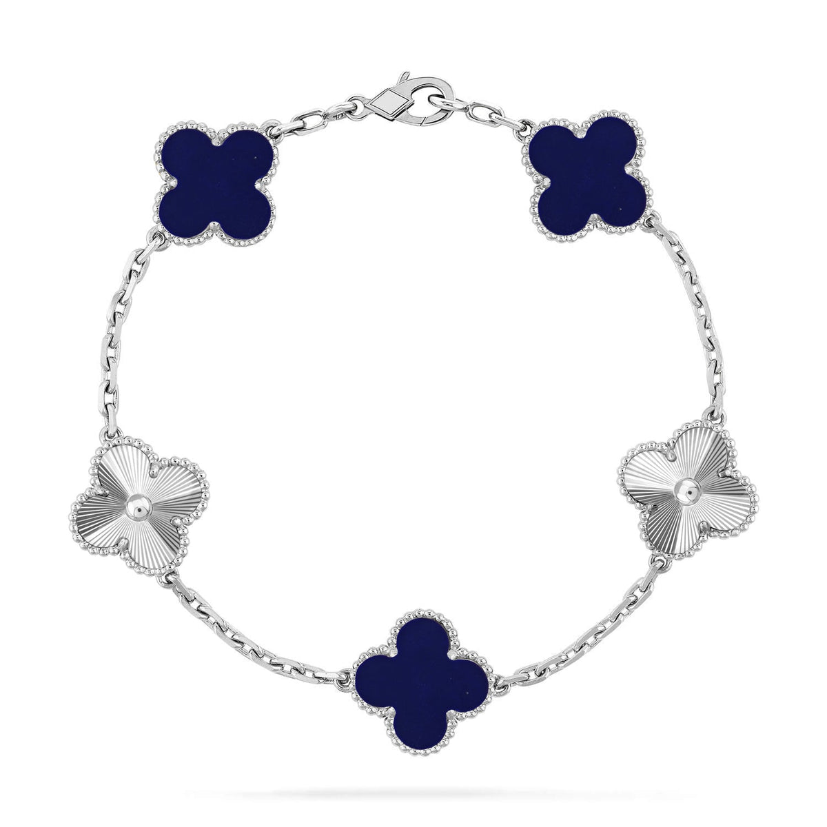 [⭐Corinne]CLOVER 5 MOTIF LAPIS LAZULI BRACELET COLLECTION
