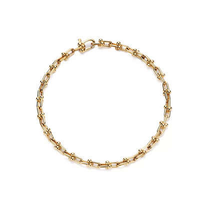 [Corinne]HARDWEAR MICRO LINK 44 MOTIF GOLD BRACELET