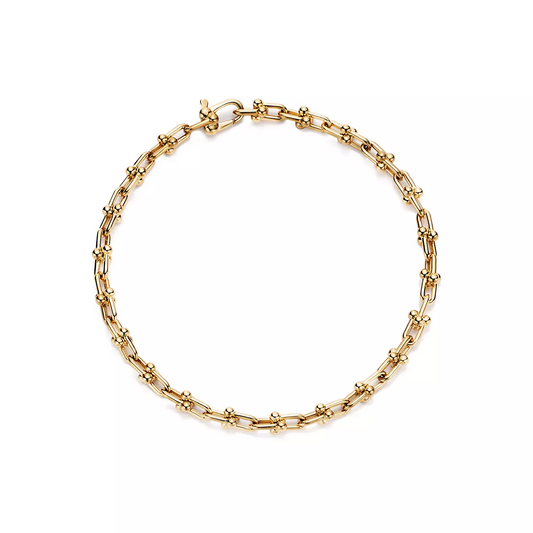 [Corinne]HARDWEAR MICRO LINK 44 MOTIF GOLD BRACELET