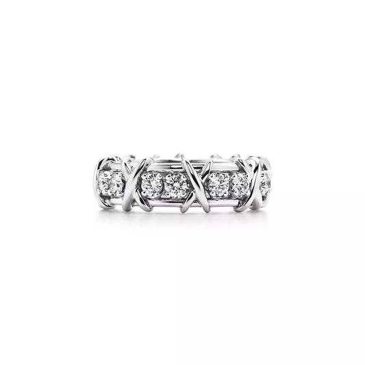 [Corinne]SIXTEEN STONE SILVER RING