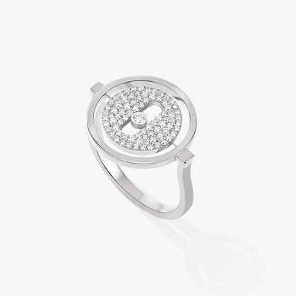 [⭐Corinne]Demo MOVE PAVED SILVER DIAMOND RING