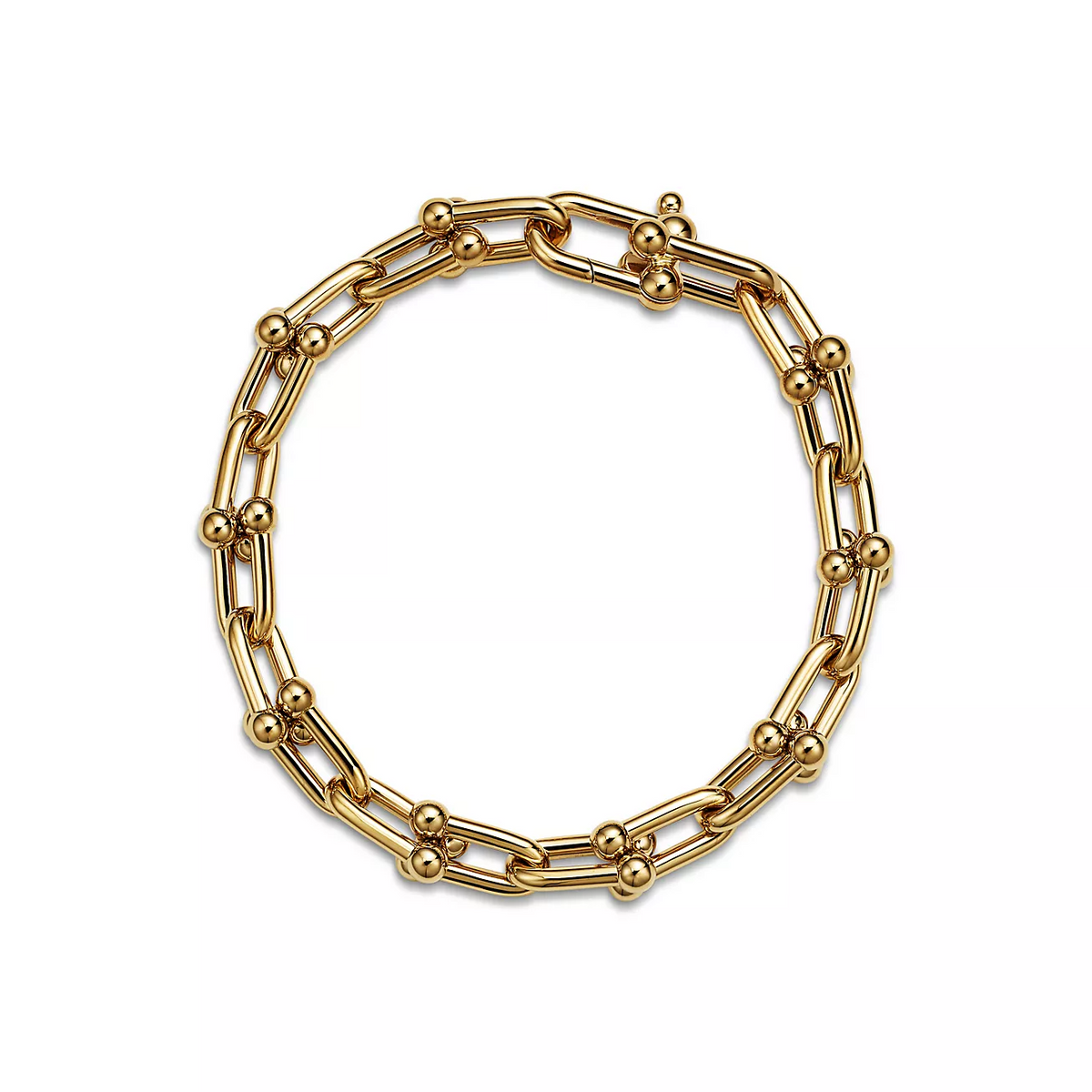 [Corinne]HARDWEAR MEDIUM LINK 20 MOTIF GOLD BRACELET
