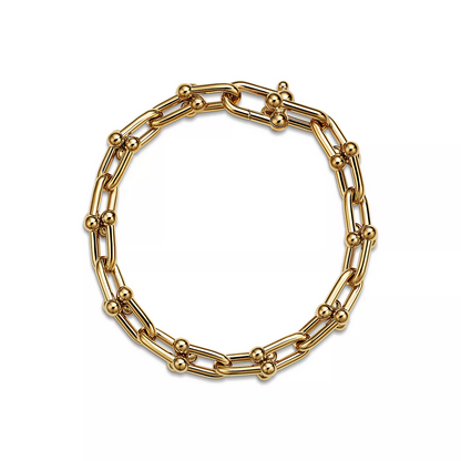 [Corinne]HARDWEAR MEDIUM LINK 20 MOTIF GOLD BRACELET