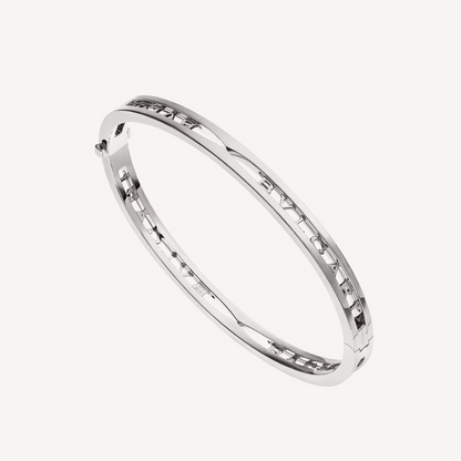 [⭐Corinne]ZERO 1 SPIRAL LOGO SILVER BRACELET