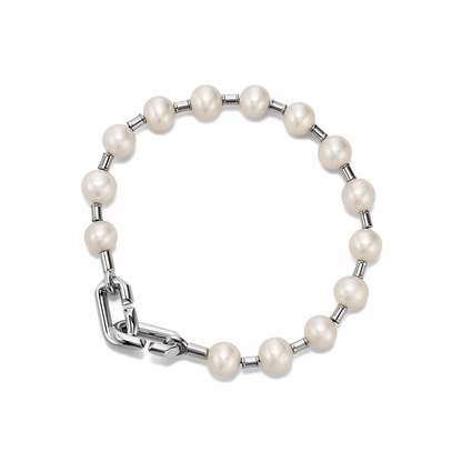 [Corinne]PEARL 7-8MM SILVER BRACELET