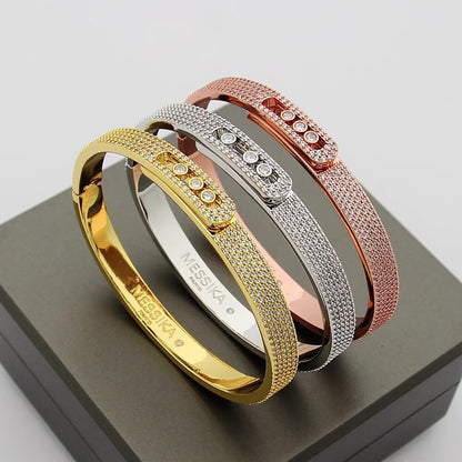 [⭐Corinne]Move Noa Full Pavé Diamond Bangle Bracelet