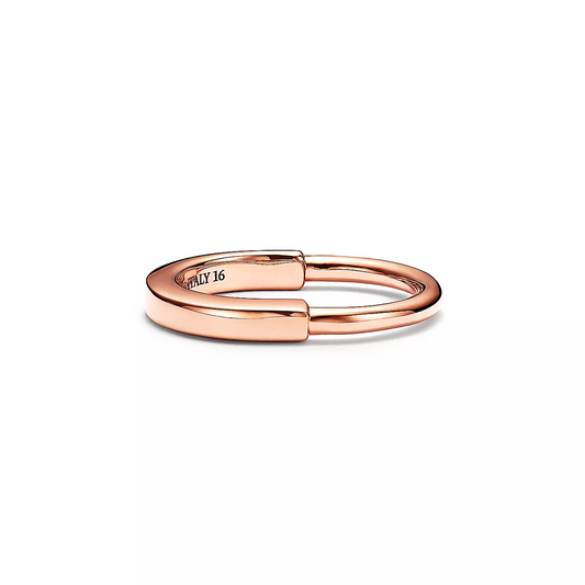 [Corinne]LOCK RING PINK GOLD