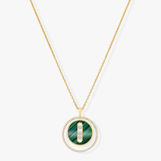 [⭐Corinne]Demo MOVE 3 DIAMOND MALACHITE GOLD DIAMOND NECKLACE