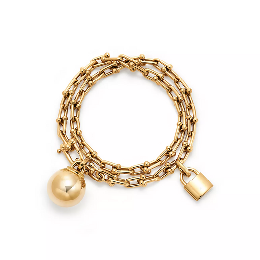 [Corinne]HARDWEAR SMALL WRAP GOLD BRACELET