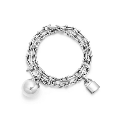 [Corinne]HARDWEAR SMALL WRAP SILVER BRACELET
