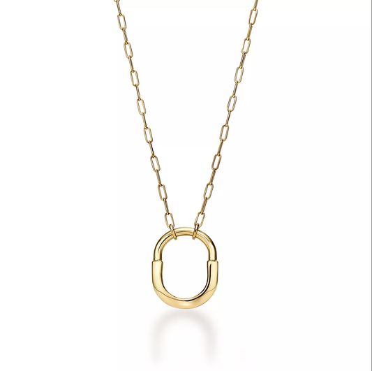 [Corinne]LOCK NECKLACE GOLD