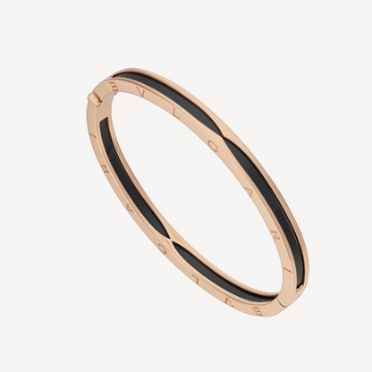 [⭐Corinne]ZERO 1 PINK GOLD WITH BLACK CERAMIC BRACELET