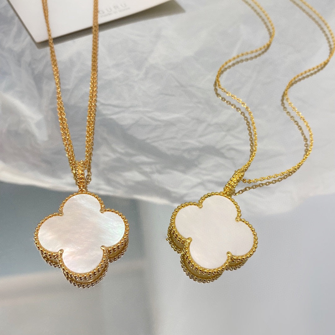 [⭐Corinne]CLOVER 25MM MOP LARGE PENDANT NECKLACE