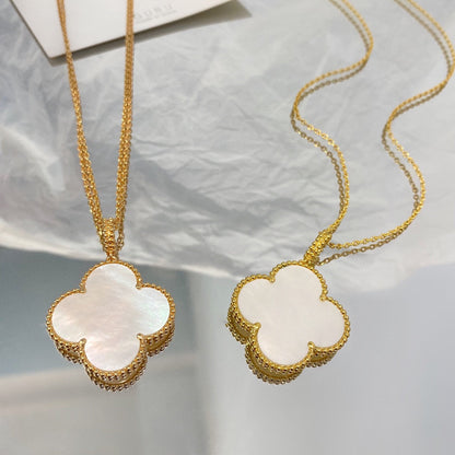 [⭐Corinne]CLOVER 25MM MOP LARGE PENDANT NECKLACE