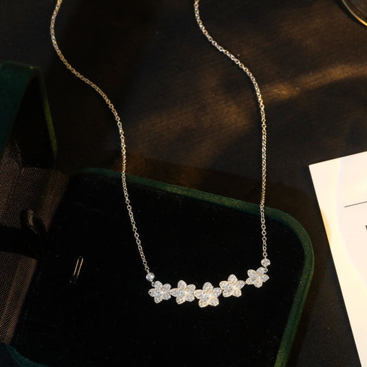 [Corinne]]wild flower diamond line pendant