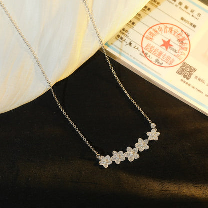 [Corinne]]wild flower diamond line pendant