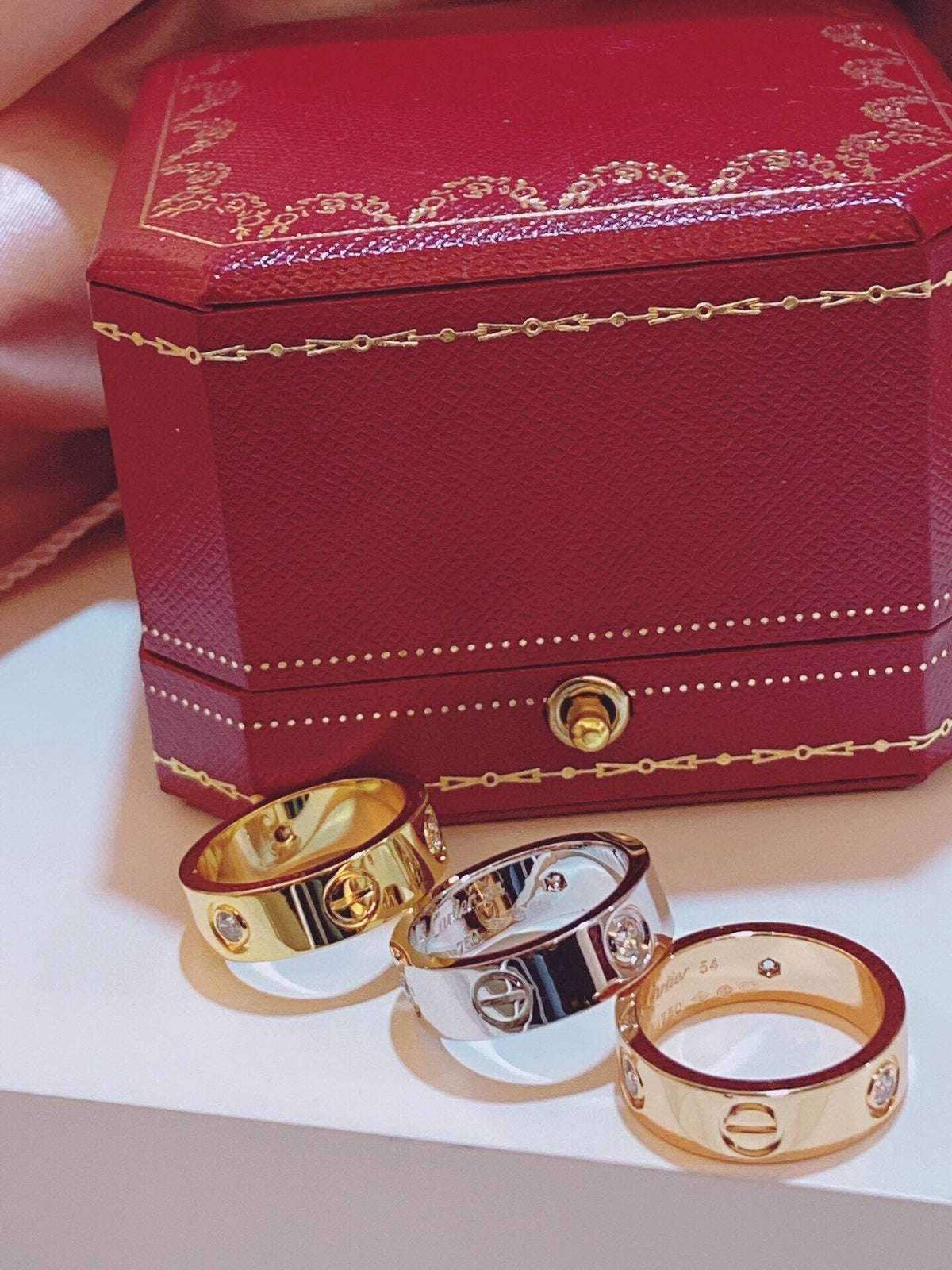 [⭐Corinne]Three-Diamond Ring