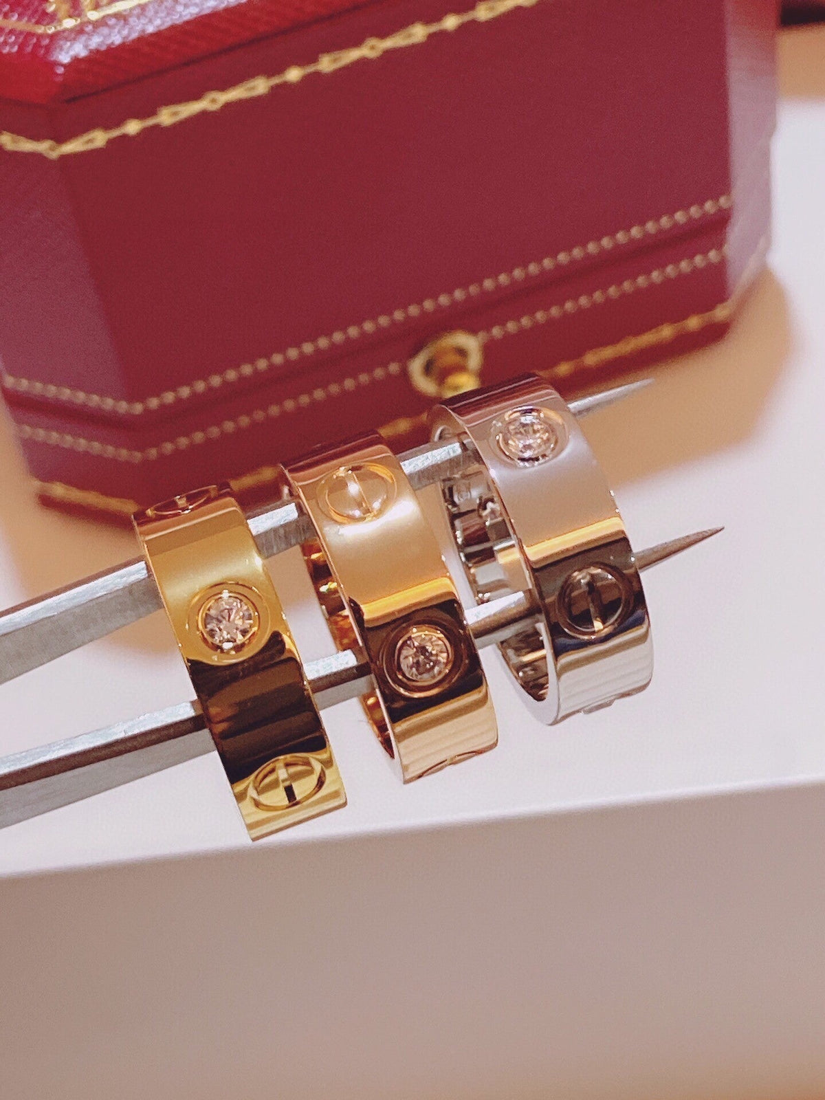 [⭐Corinne]Three-Diamond Ring
