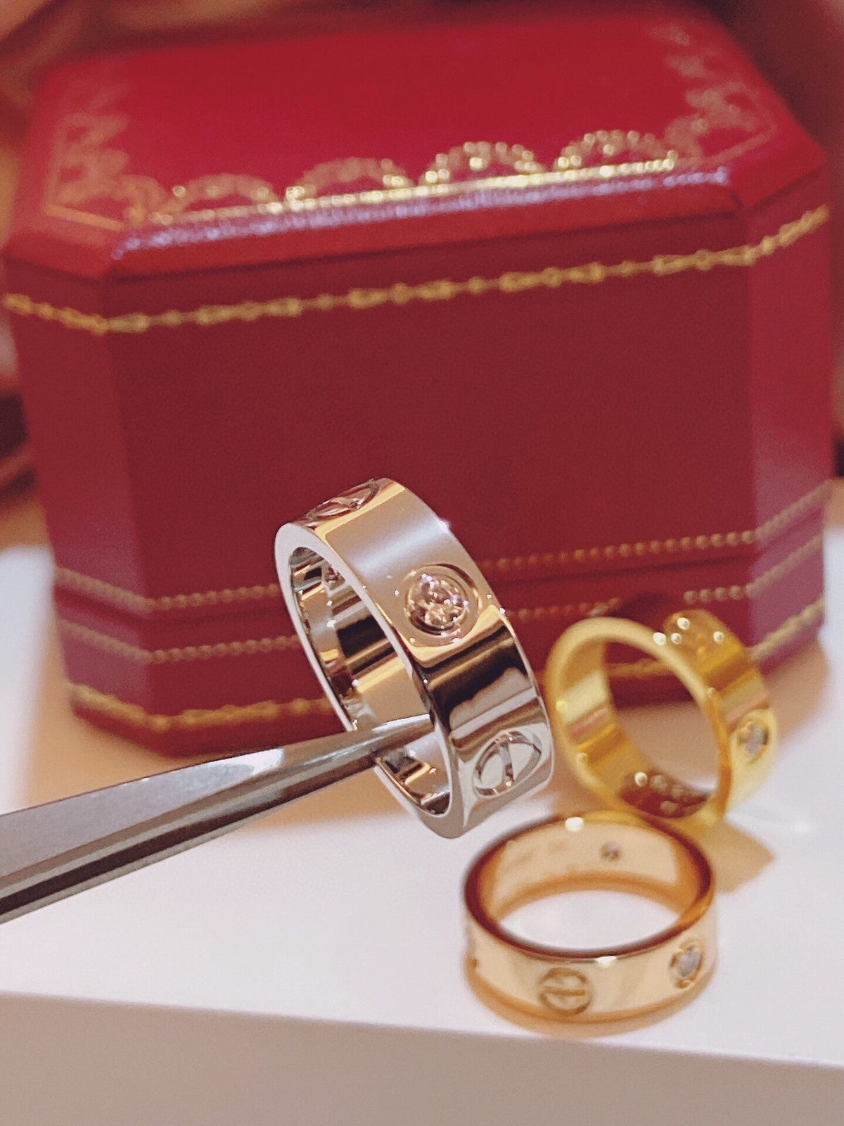 [⭐Corinne]Three-Diamond Ring