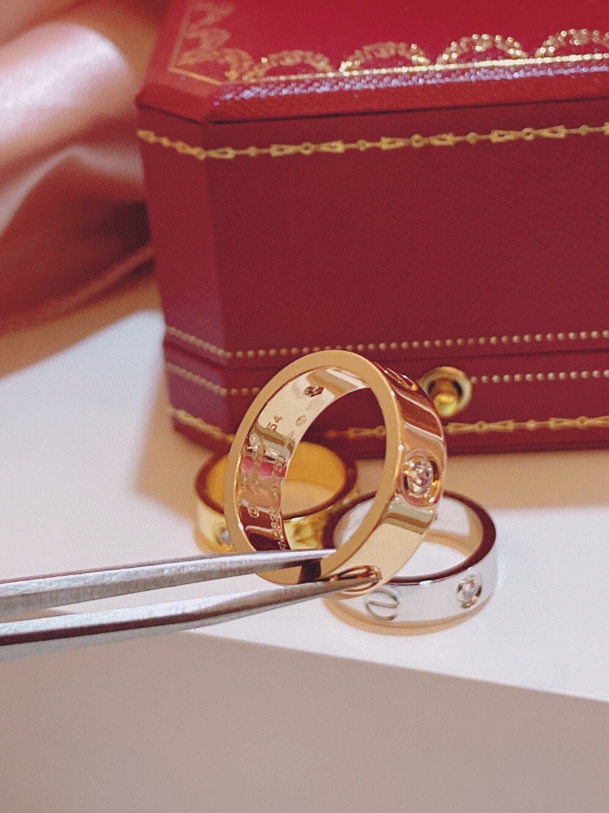 [⭐Corinne]Three-Diamond Ring
