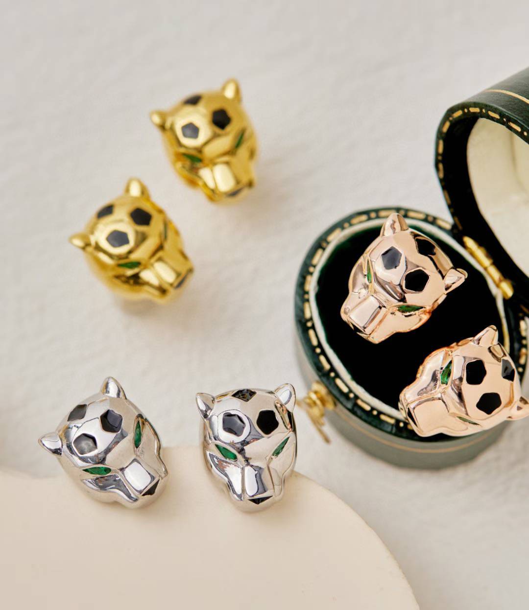 [⭐Corinne]CHRRTAH-PRINT STUD EARRINGS, THREE COLORS