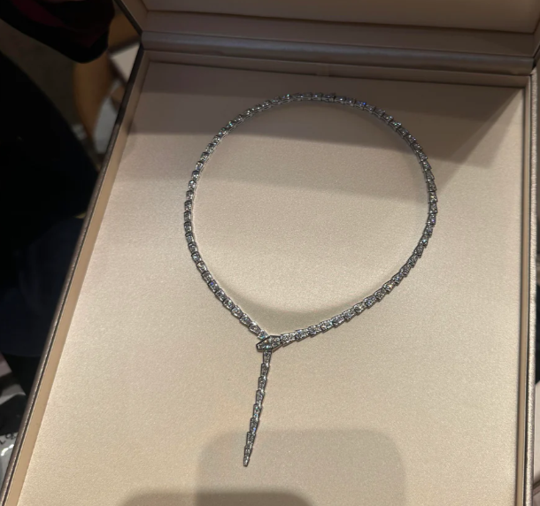 [⭐Corinne]NEW！SERPENT DIAMOND NECKLACE
