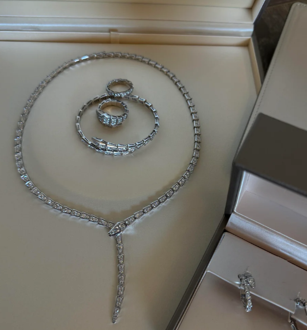 [⭐Corinne]NEW！SERPENT DIAMOND NECKLACE