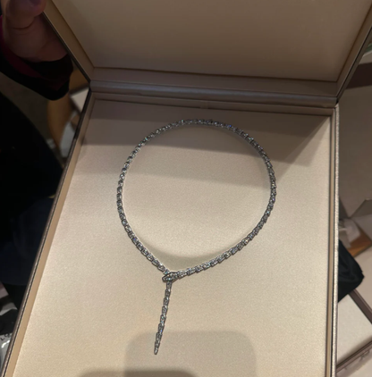 [⭐Corinne]NEW！SERPENT DIAMOND NECKLACE