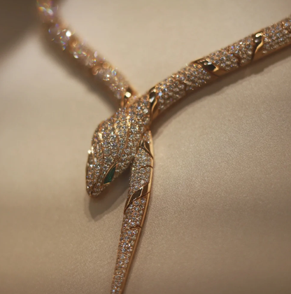 [⭐Corinne]HAUTE COUTURE GOLD SERPENTI NECKLACE