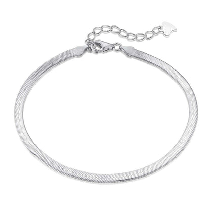 [⭐Corinne Jewelry]Flat Snake Bone Chain Blade Necklace