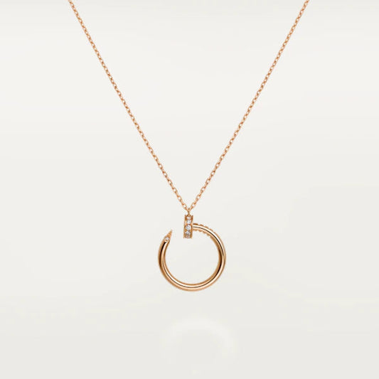 [⭐Corinne]JUSTE NECKLACE PINK GOLD